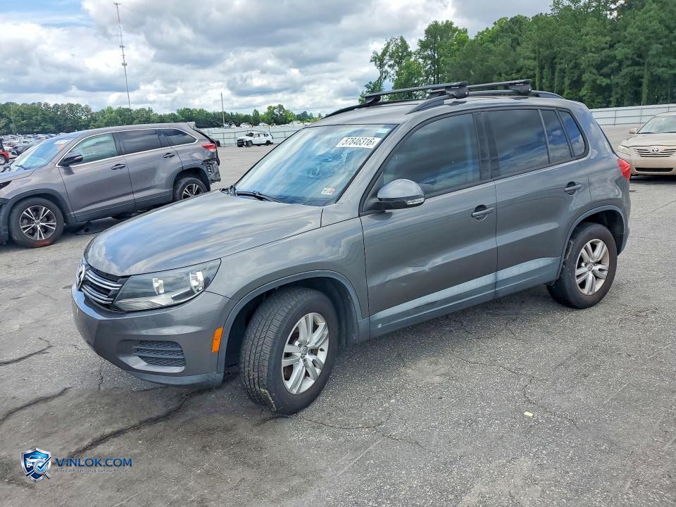2016 VOLKSWAGEN TIGUAN S – Lot 57846316 auction photo