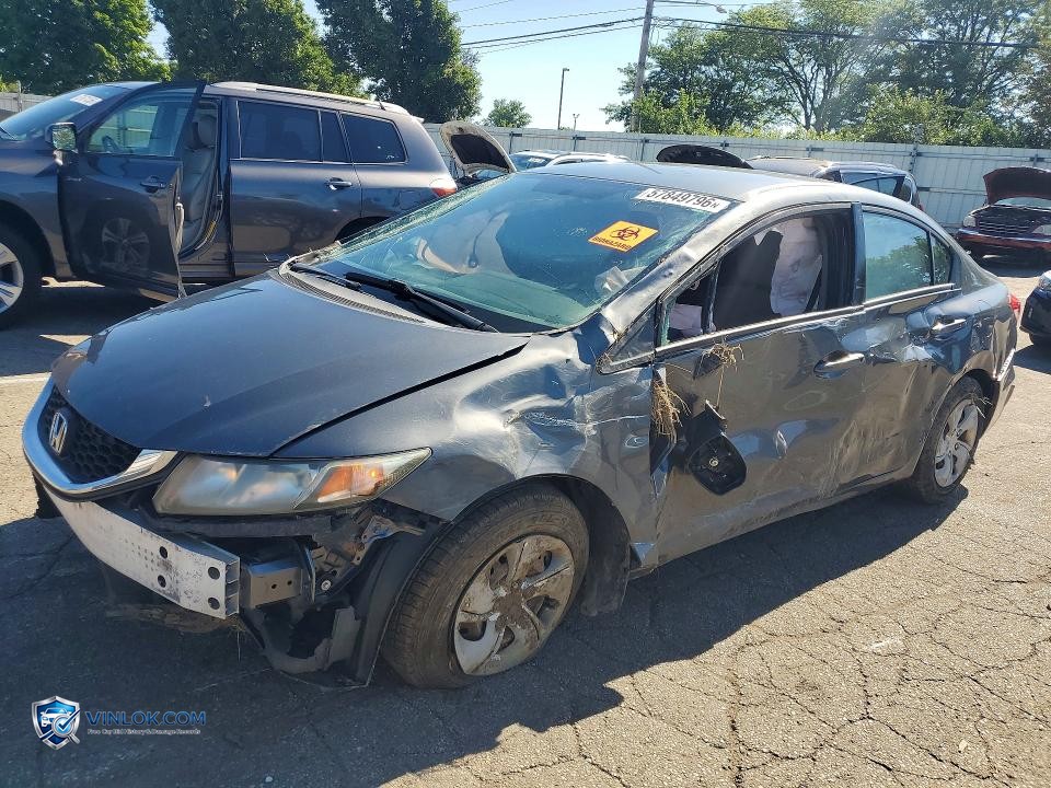 2013 HONDA CIVIC LX – Lot 57849796 auction photo