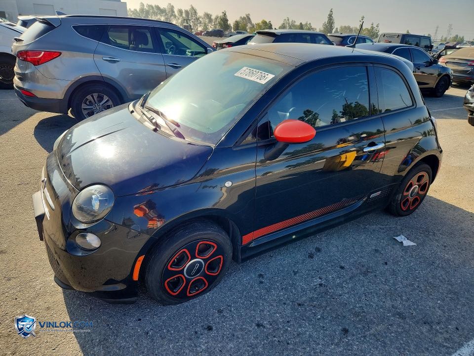 2016 FIAT 500 ELECTRIC – Lot 57860766 auction photo
