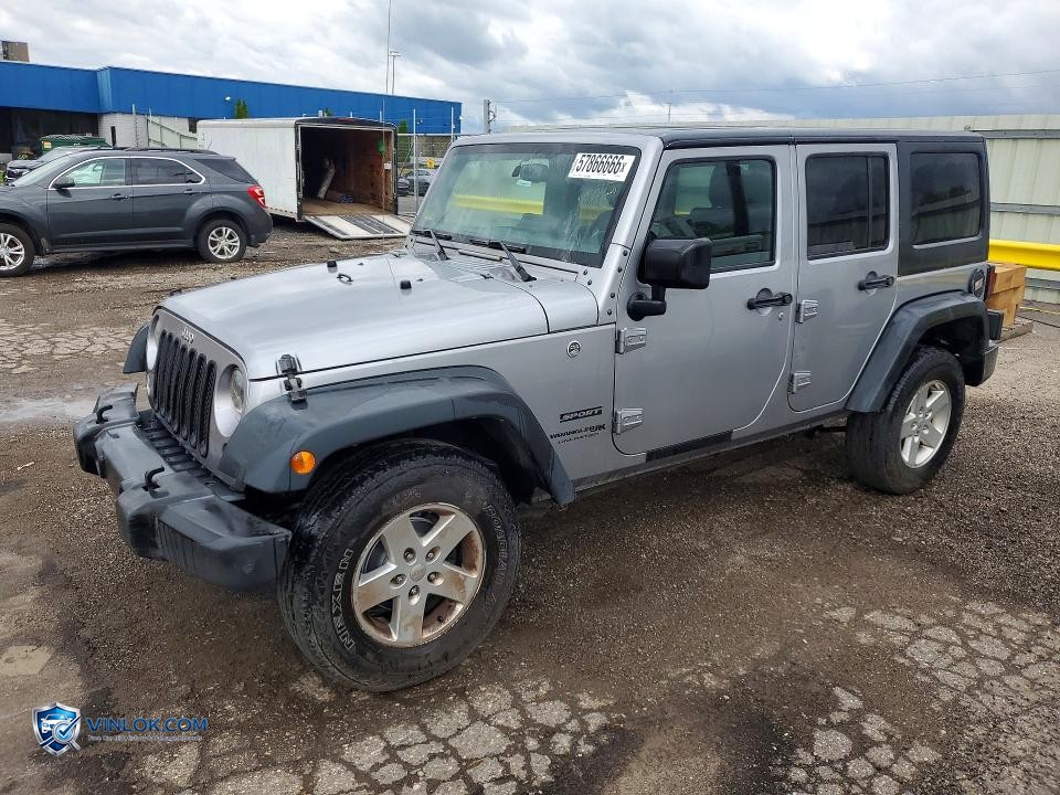 2018 JEEP WRANGLER UNLIMITED SPORT – Lot 57866666 auction photo