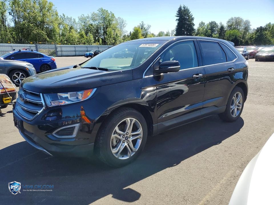 2018 FORD EDGE TITANIUM – Lot 57874006 auction photo
