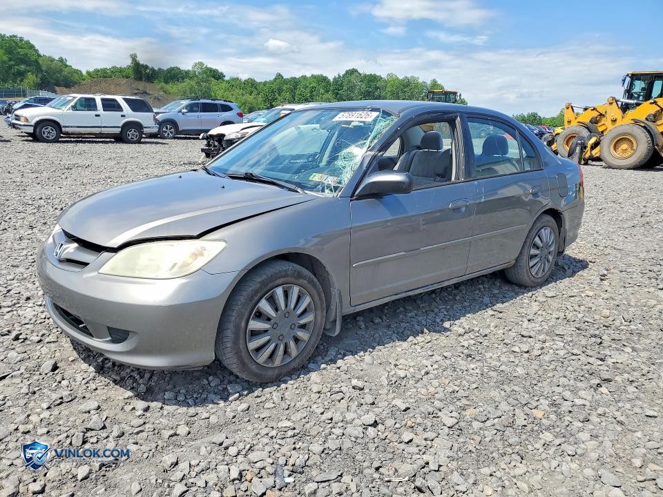 2005 HONDA CIVIC LX – Lot 57891626 auction photo