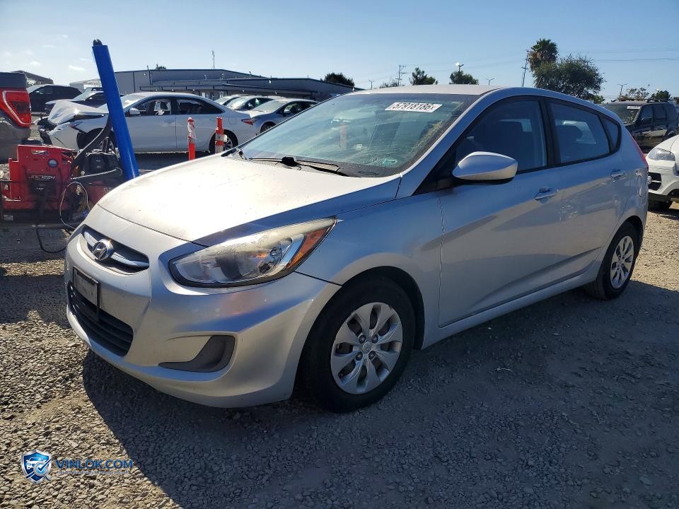 2016 HYUNDAI ACCENT SE – Lot 57918186 auction photo