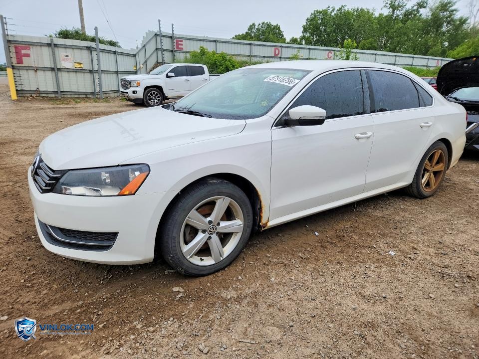 2013 VOLKSWAGEN PASSAT SE – Lot 57918296 auction photo
