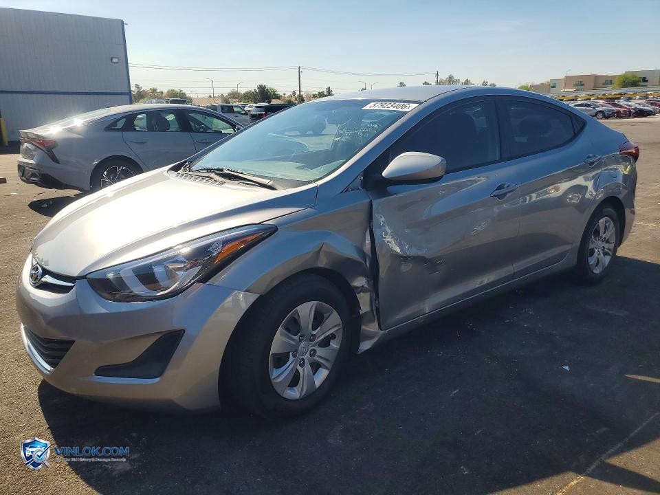 2016 HYUNDAI ELANTRA SE – Lot 57923406 auction photo