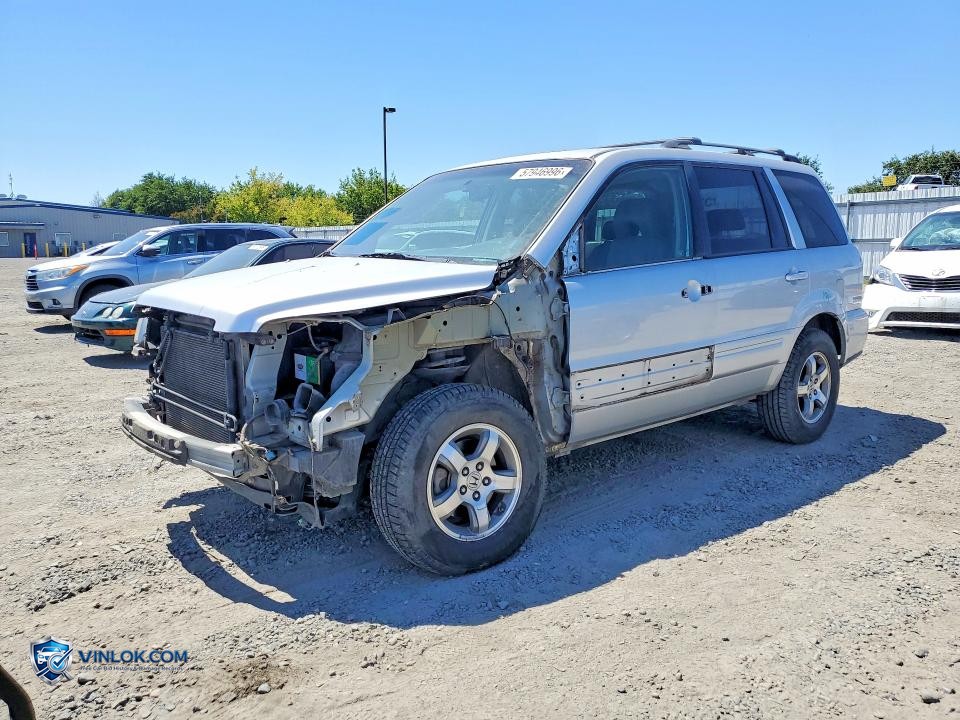 2007 HONDA PILOT EXL – Lot 57946996 auction photo