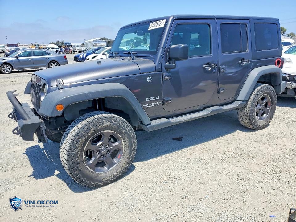 2017 JEEP WRANGLER UNLIMITED SPORT – Lot 57955556 auction photo