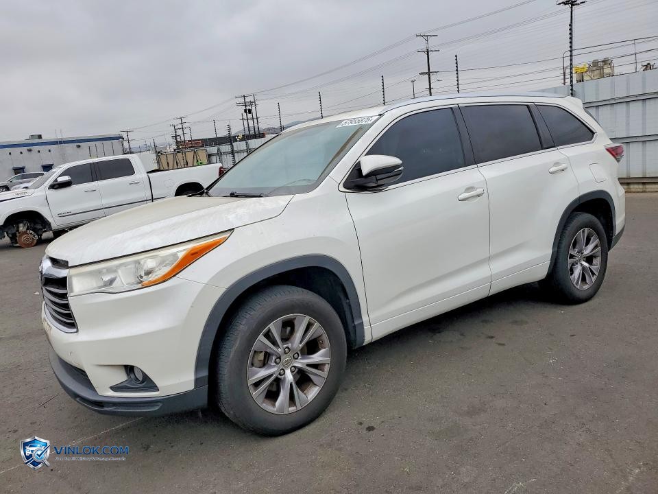 2014 TOYOTA HIGHLANDER XLE – Lot 57955876 auction photo