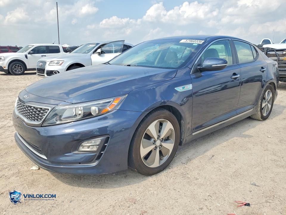 2014 KIA OPTIMA HYBRID – Lot 57960336 auction photo