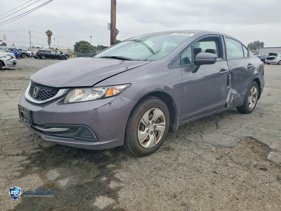 2014 HONDA CIVIC LX – Lot 57963836 auction photo
