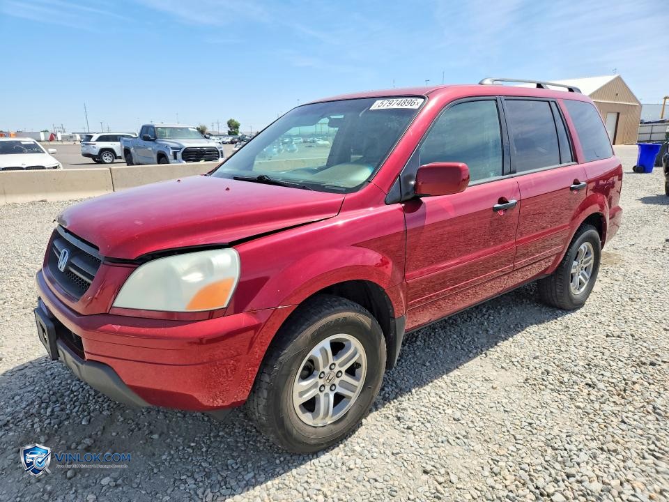 2005 HONDA PILOT EXL – Lot 57974896 auction photo