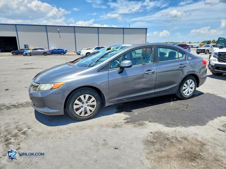 2012 HONDA CIVIC LX – Lot 58004406 auction photo