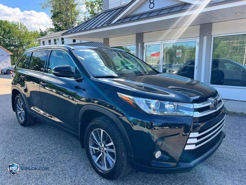 2018 TOYOTA HIGHLANDER XLE BLACK – Lot 58086606 auction photo