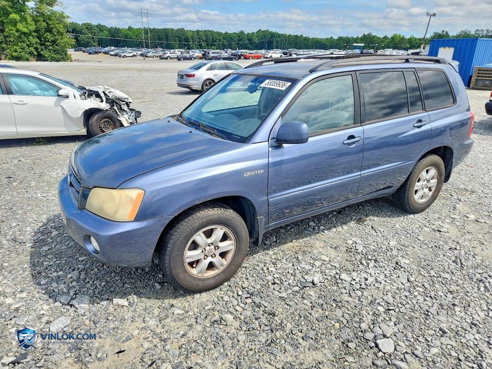2003 TOYOTA HIGHLANDER LIMITED – Lot 58089936 auction photo