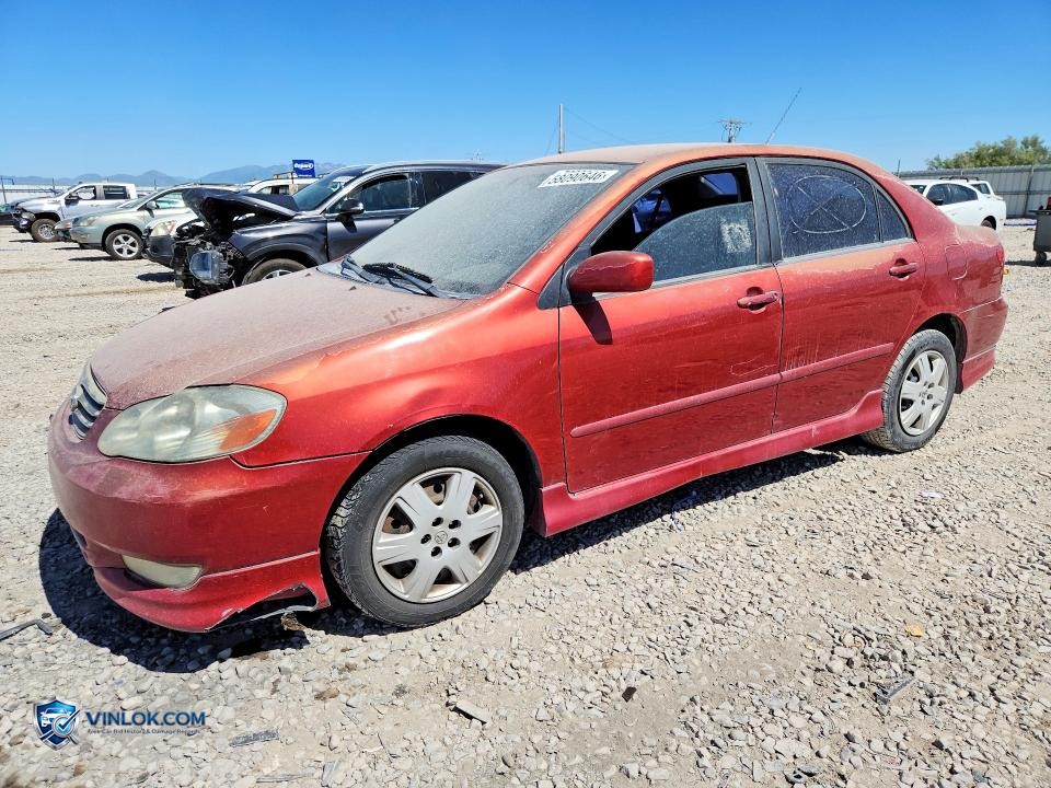 2003 TOYOTA COROLLA S – Lot 58090646 auction photo