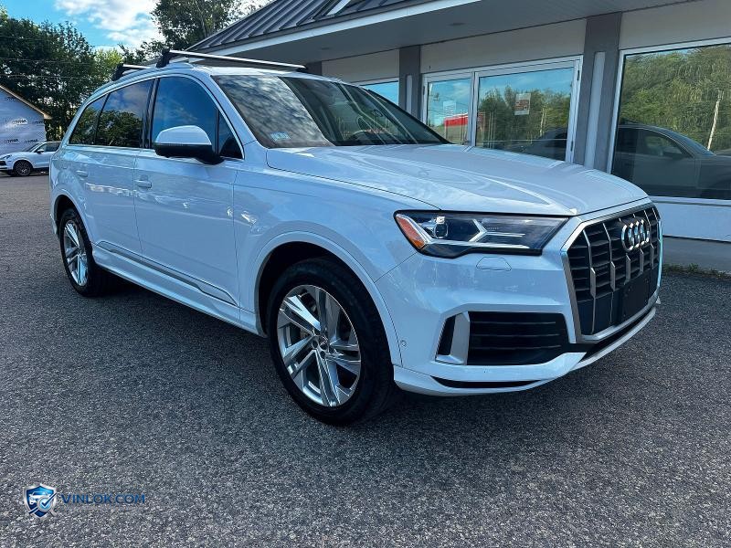 2020 AUDI Q7 PREMIUM PLUS WHITE – Lot 58092196 auction photo