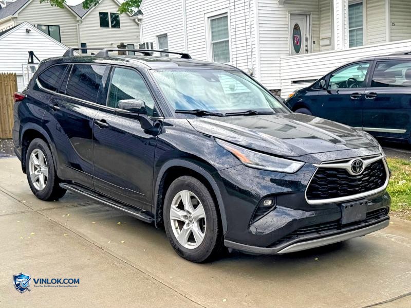 2022 TOYOTA HIGHLANDER LE BLACK – Lot 58092906 auction photo