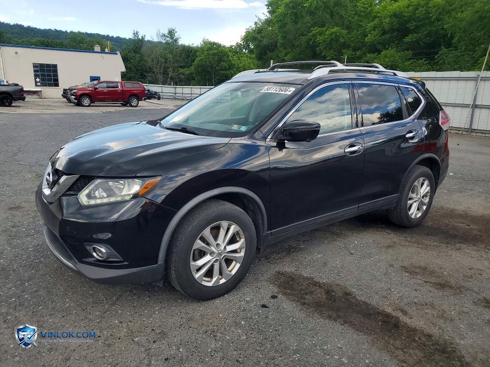 2016 NISSAN ROGUE SV BLACK – Lot 58112606 auction photo
