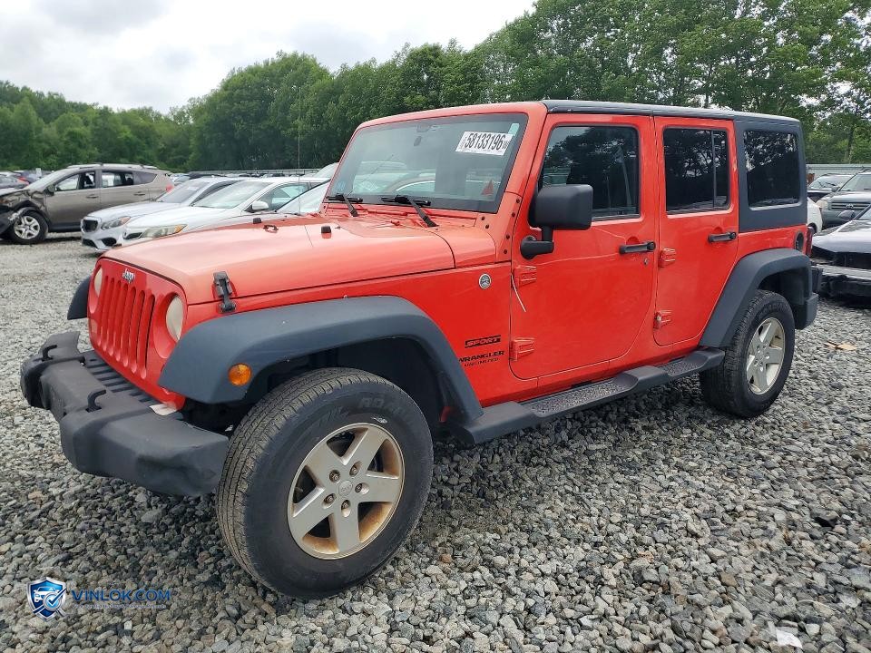 2013 JEEP WRANGLER UNLIMITED SPORT – Lot 58133196 auction photo