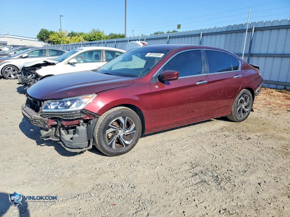 2016 HONDA ACCORD LX – Lot 58139566 auction photo
