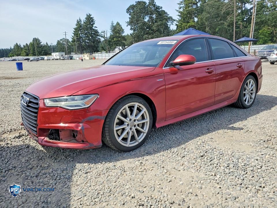 2017 AUDI A6 PREMIUM PLUS – Lot 58154066 auction photo