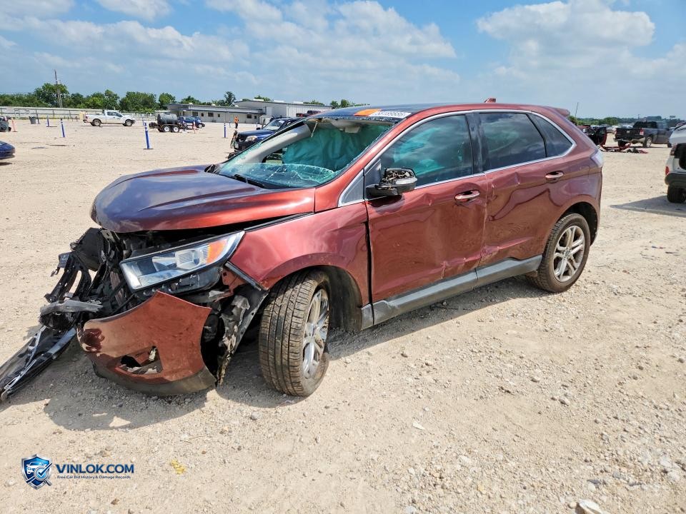 2016 FORD EDGE TITANIUM – Lot 58189886 auction photo