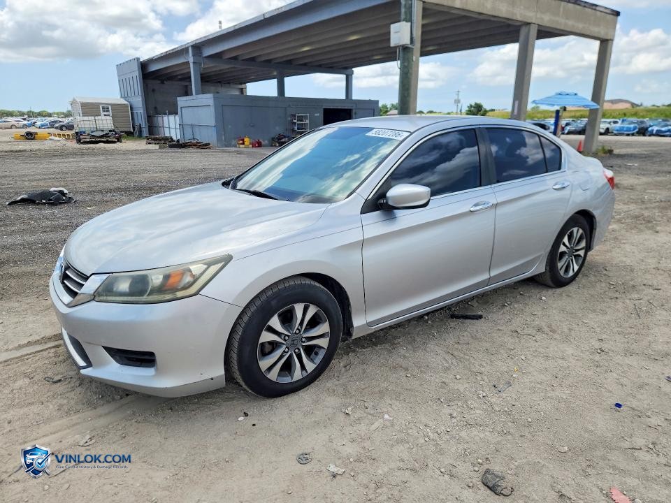 2013 HONDA ACCORD LX – Lot 58207286 auction photo