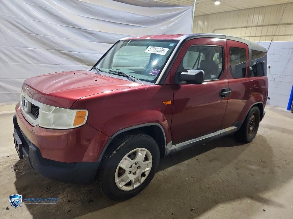 2009 HONDA ELEMENT LX – Lot 58229886 auction photo