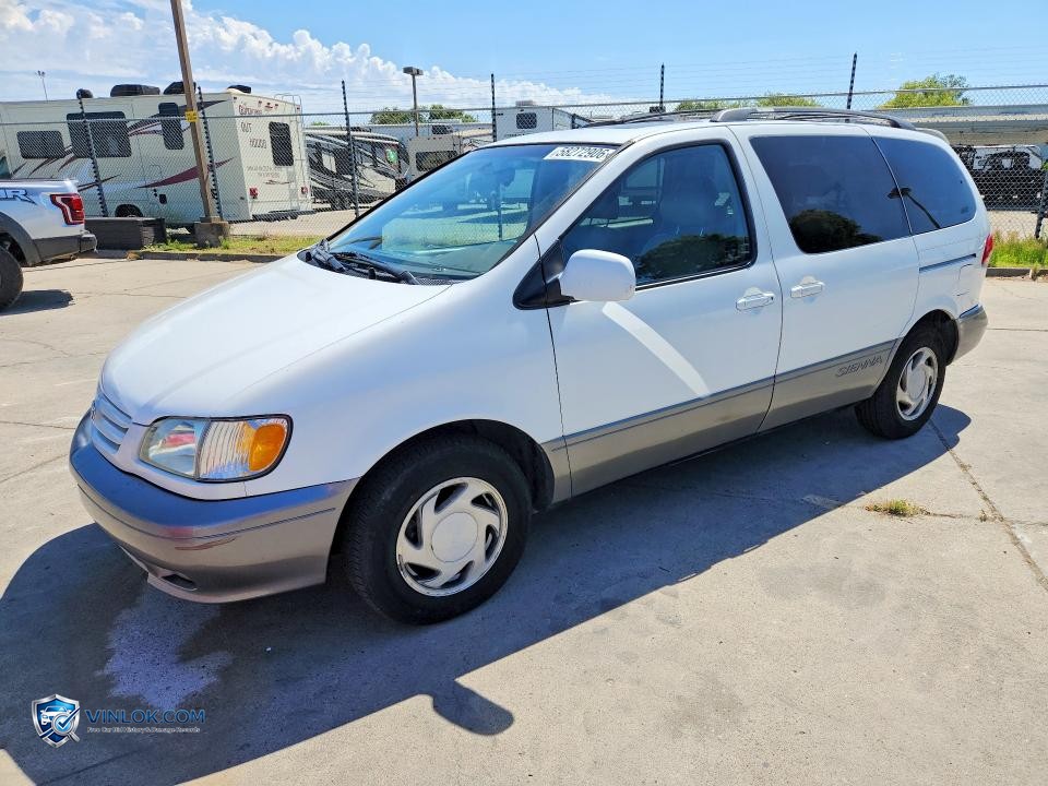 2001 TOYOTA SIENNA XLE – Lot 58272906 auction photo