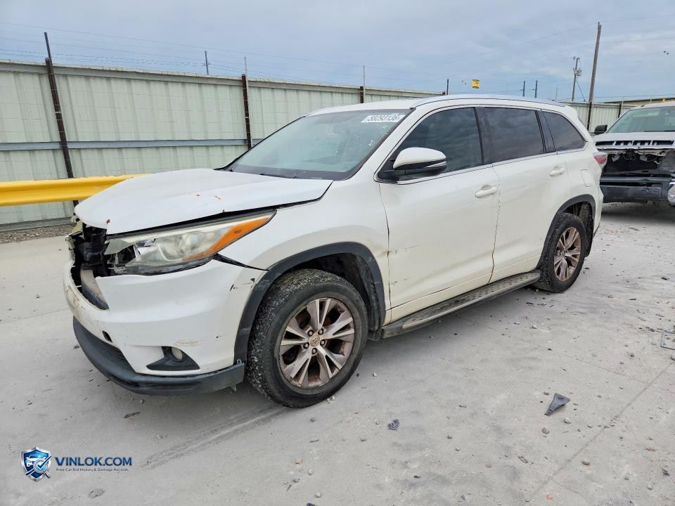 2015 TOYOTA HIGHLANDER XLE – Lot 58293136 auction photo