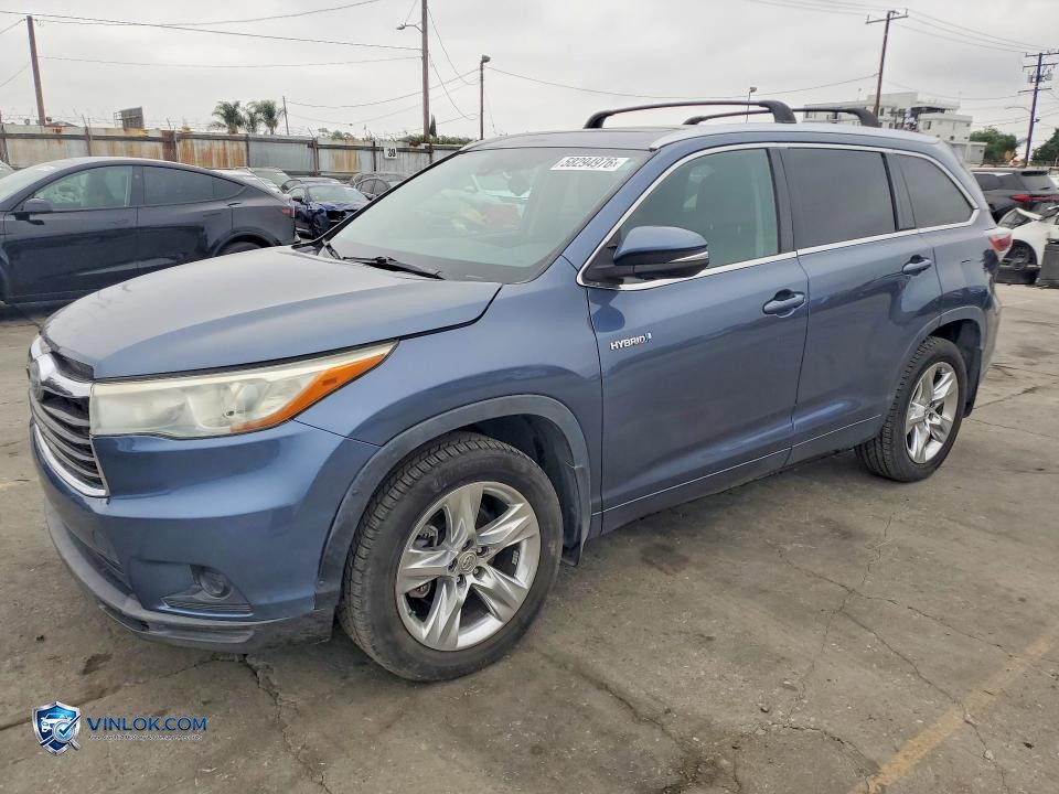 2014 TOYOTA HIGHLANDER HYBRID LIMITED PLATINUM – Lot 58294976 auction photo