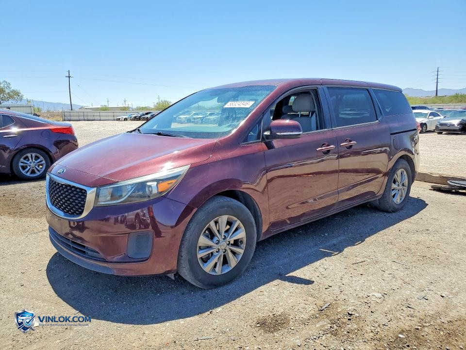 2017 KIA SEDONA LX – Lot 58324346 auction photo