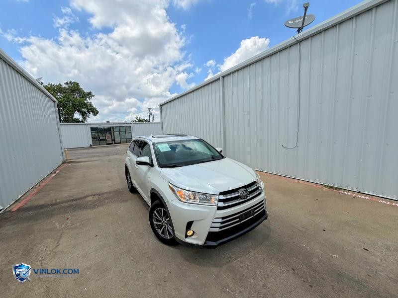 2018 TOYOTA HIGHLANDER XLE – Lot 58325456 auction photo