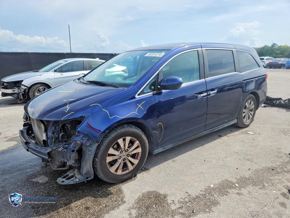 2015 HONDA ODYSSEY EXL – Lot 58354316 auction photo