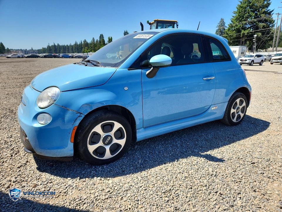 2015 FIAT 500 ELECTRIC – Lot 58361536 auction photo