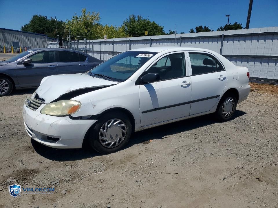 2003 TOYOTA COROLLA CE – Lot 58399656 auction photo
