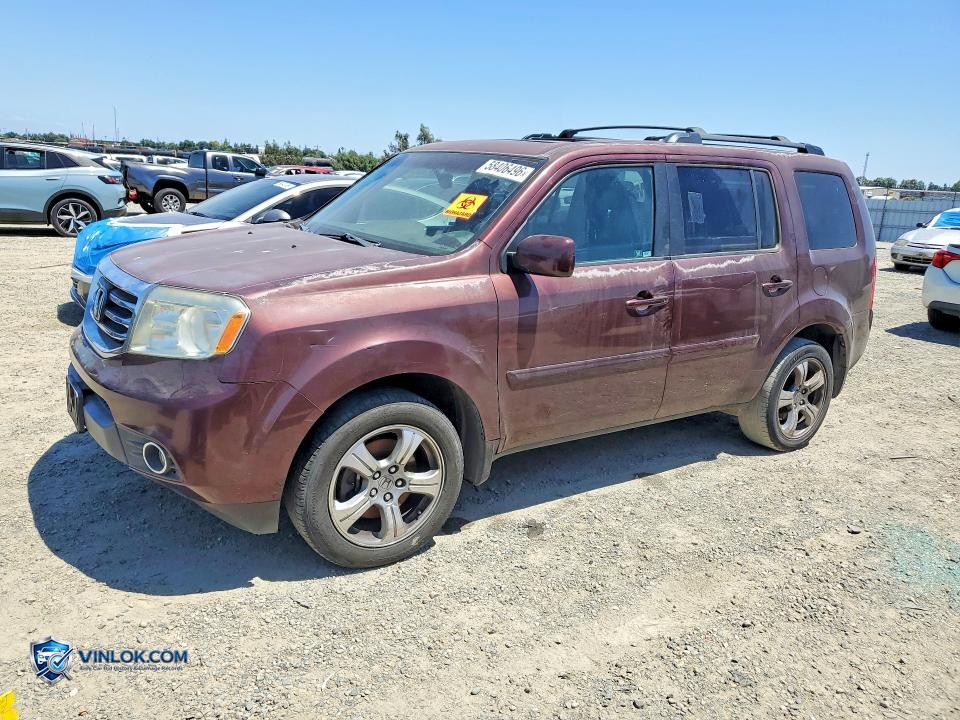 2012 HONDA PILOT EXL – Lot 58406496 auction photo