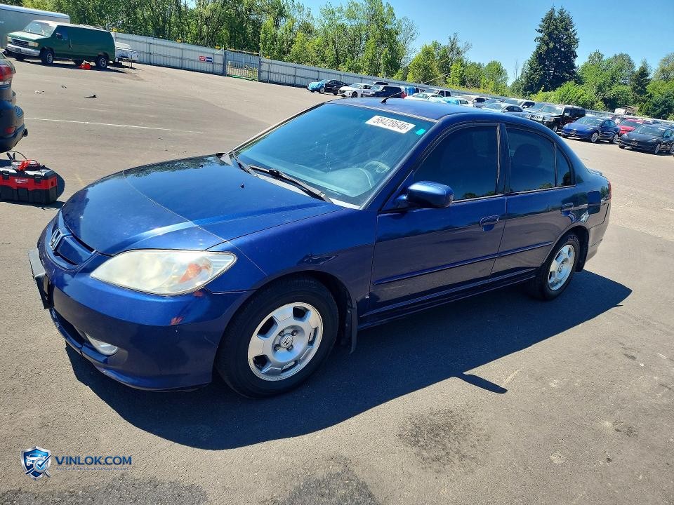 2005 HONDA CIVIC HYBRID – Lot 58428646 auction photo