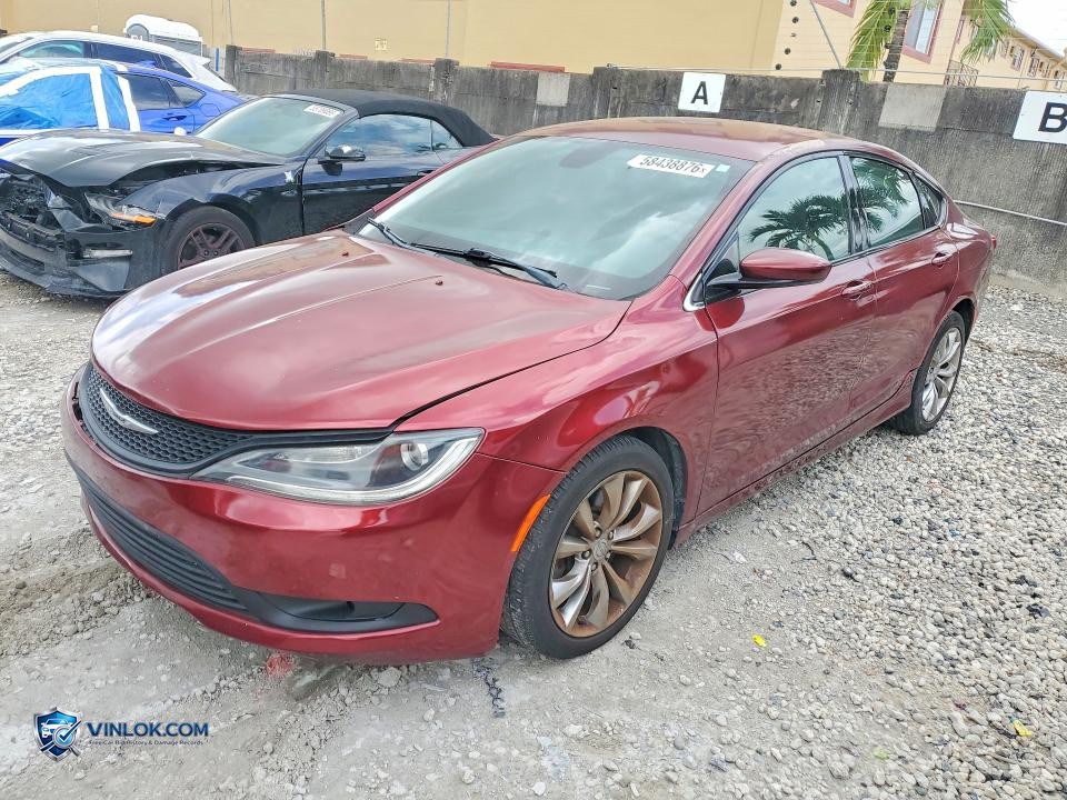 2015 CHRYSLER 200 S – Lot 58438876 auction photo