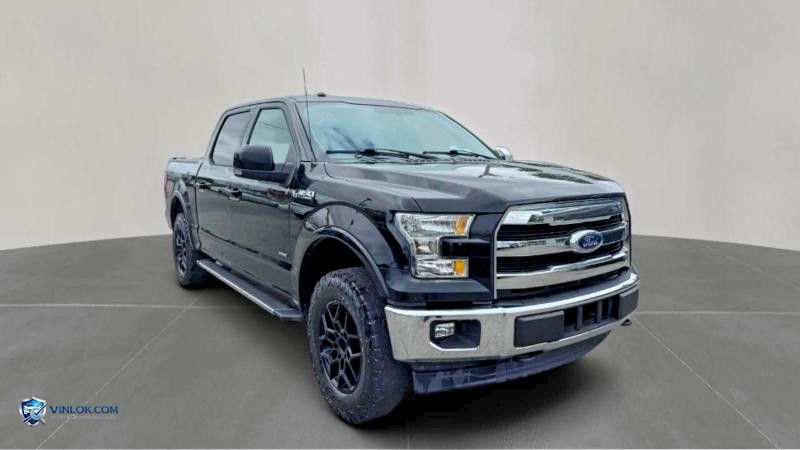 2017 FORD F150 SUPERCREW BLACK – Lot 58497746 auction photo