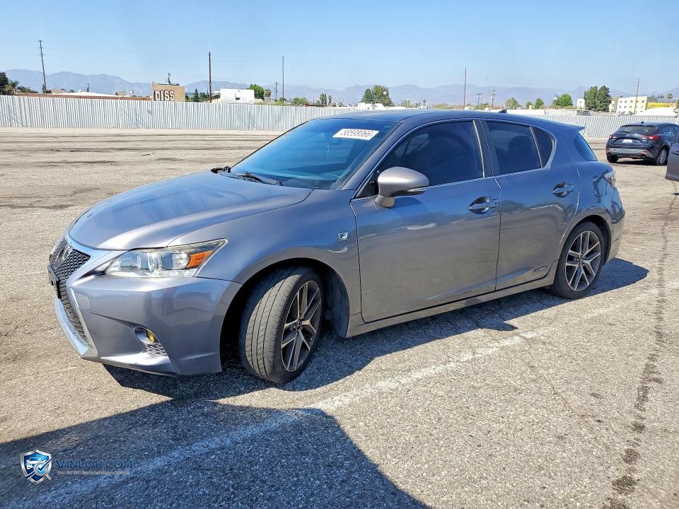 2016 LEXUS CT 200 – Lot 58598066 auction photo