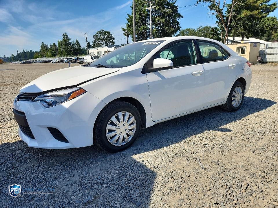 2014 TOYOTA COROLLA L – Lot 58622076 auction photo