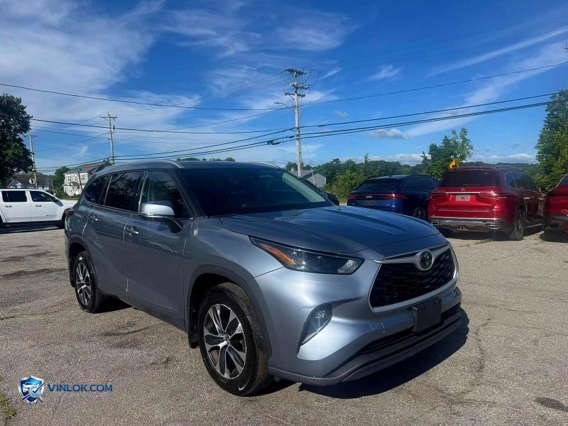 2022 TOYOTA HIGHLANDER XLE GRAY – Lot 58635746 auction photo