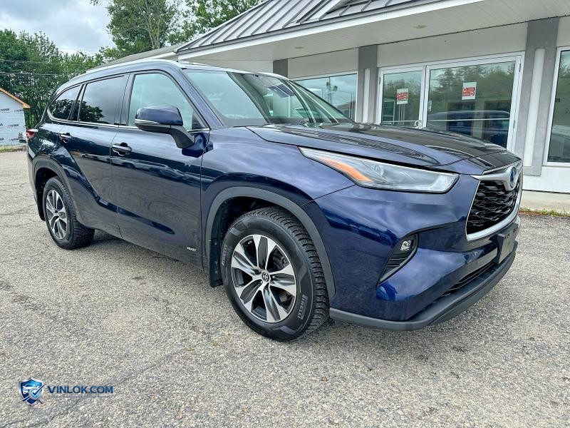 2022 TOYOTA HIGHLANDER HYBRID XLE BLUE – Lot 58985326 auction photo