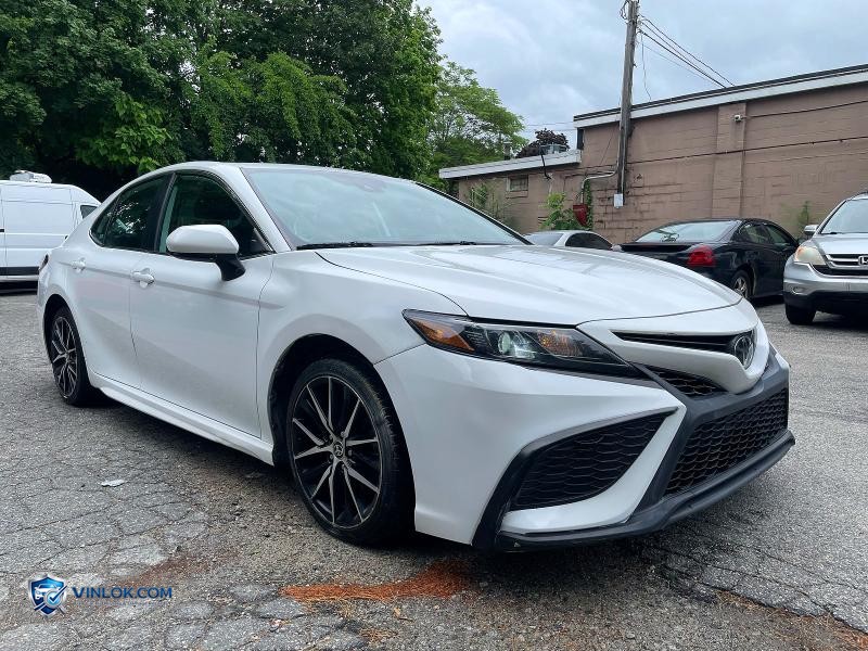 2021 TOYOTA CAMRY SE WHITE – Lot 59005666 auction photo