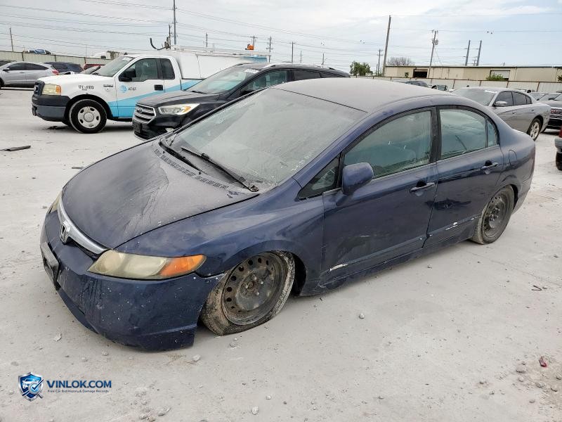 2008 HONDA CIVIC LX – Lot 72078425 auction photo