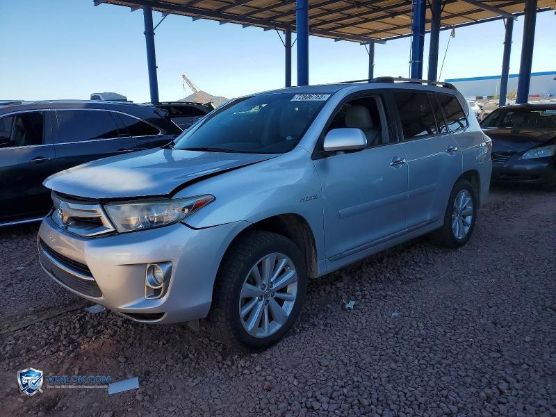 2012 TOYOTA HIGHLANDER HYBRID LIMITED – Lot 72806765 auction photo