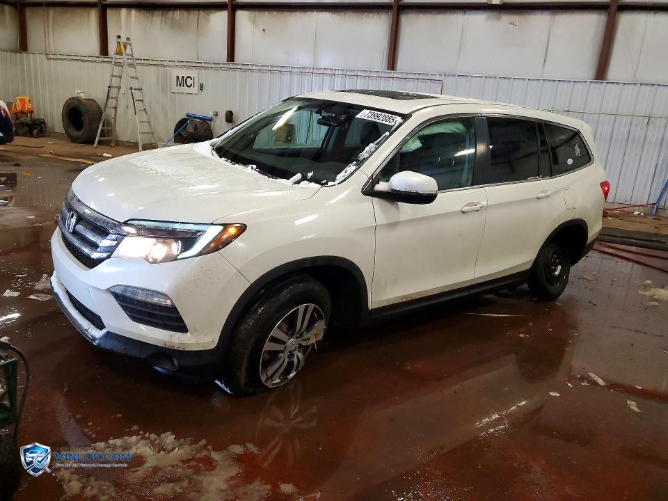 2017 HONDA PILOT EXL – Lot 73992885 auction photo
