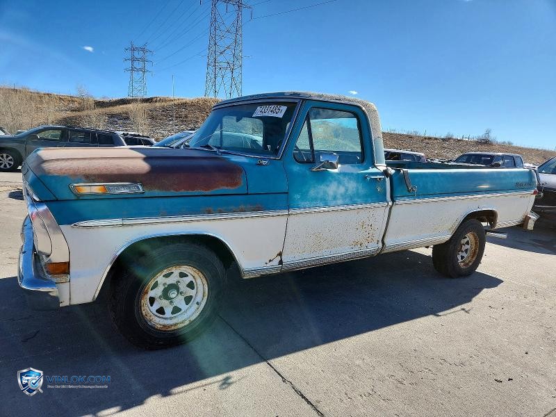 1970 FORD F100 – Lot 74331485 auction photo