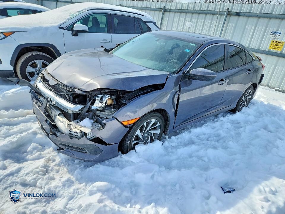 2016 HONDA CIVIC EX – Lot 74587015 auction photo